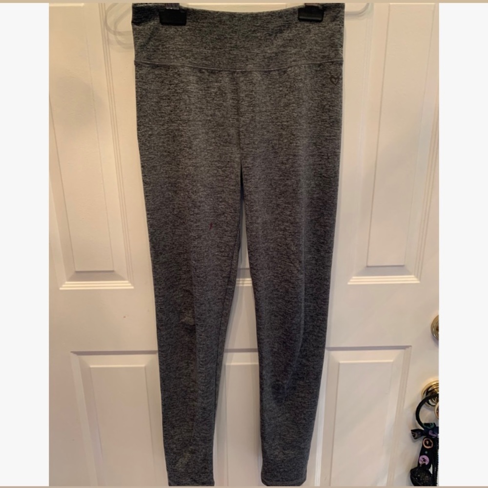 Gray High-waisted Leggings